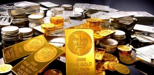 zlato stříbro komodity mince vzácné kovy