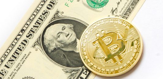 bitcoin BTC dolar kryptoměny virtuální měny